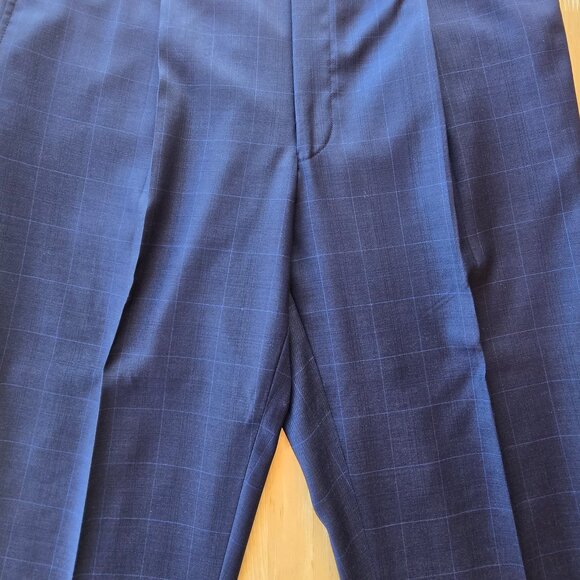 Cremieux Collection Men's Loro Piana Blue Pinstripe Wool 3 Piece Suit 42L - Picture 7 of 11